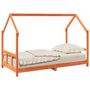 Voir la diapositive 4 : VIDAXL Cadre de lit d'enfants cire marron 90x190 cm bois de pin massif