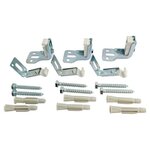 CENTRALE BRICO Jeu de 3 fixations réglables acier pour radiateur à panneau sans étrier