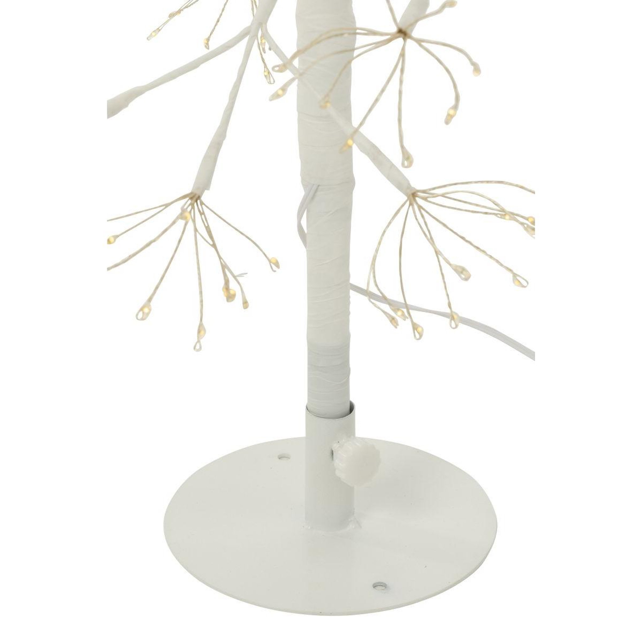 Voir la diapositive 2 : J-LINE Sapin à led en métal  grady  80cm blanc