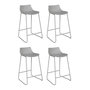 Voir la diapositive 1 :  Lot de 4 Tabourets de Bar  Otac  82cm Gris