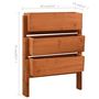 Voir la diapositive 6 : VIDAXL Jardiniere pliable de jardin Orange 60x14x75 cm Bois de sapin