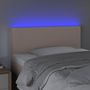 Voir la diapositive 3 : VIDAXL Tete de lit a LED Cappuccino 90x5x78/88 cm Similicuir