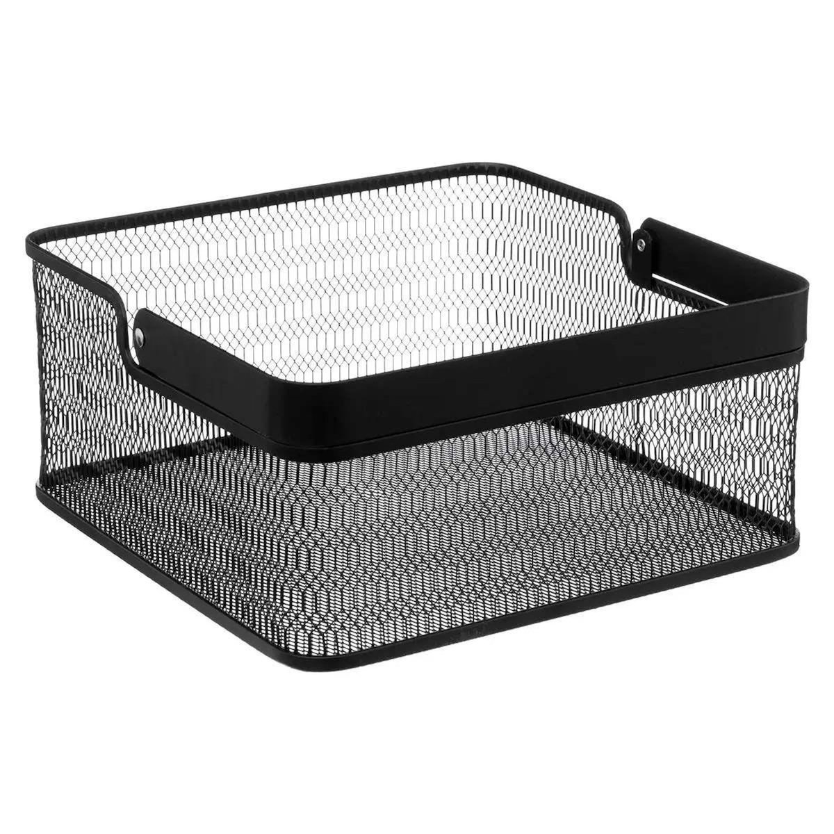 FIVE Lot de 2 Paniers de Rangement  Mayaj  25cm Noir