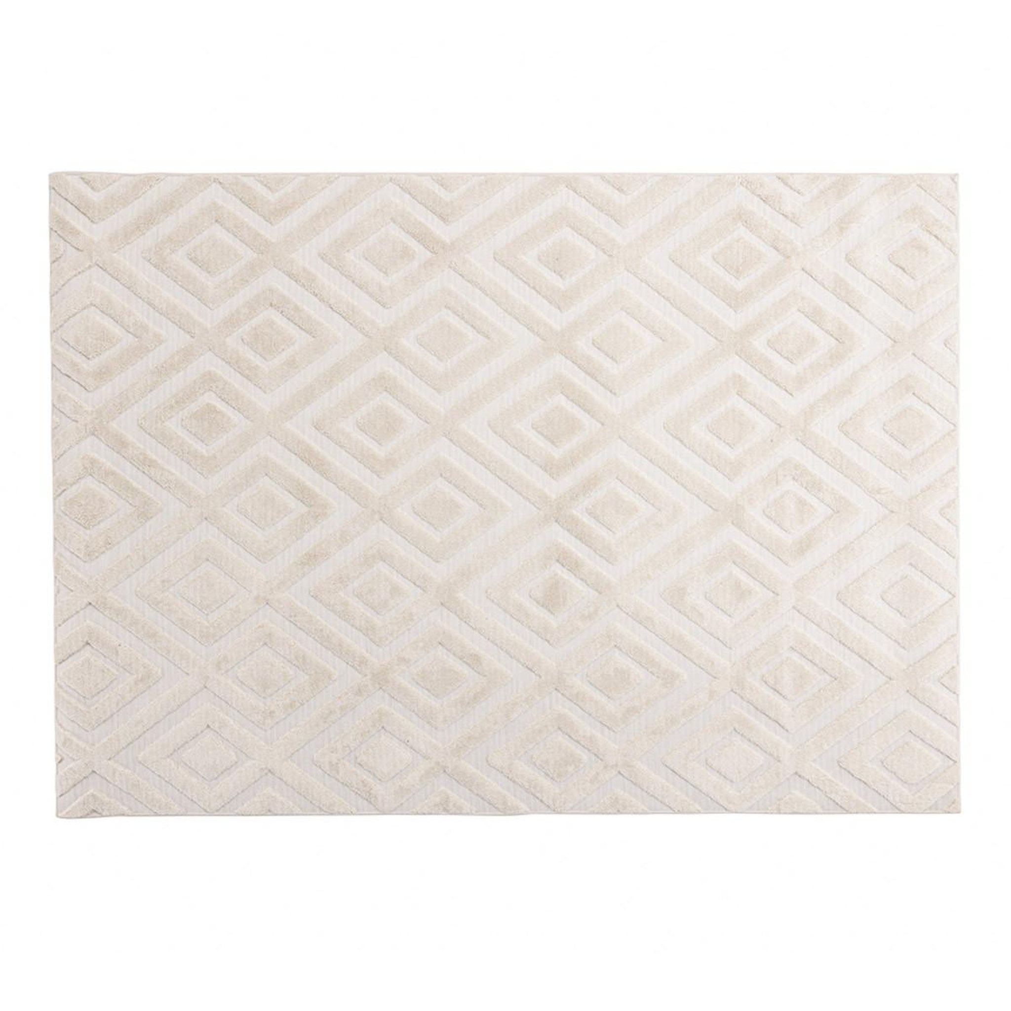 Paris Prix Tapis shaggy déco  pia  200x290cm naturel
