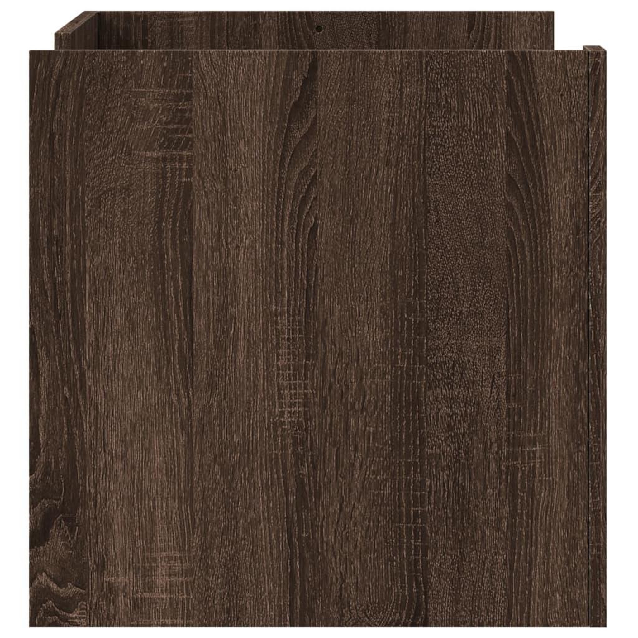 Voir la diapositive 5 : VIDAXL Table basse chene marron 80x50x50 cm Bois d'ingenierie