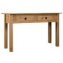 Voir la diapositive 1 : VIDAXL Table console 110x40x72 cm Pin solide Gamme Panama