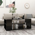 VIDAXL Table basse noir 100x50x40 cm bois d'ingenierie