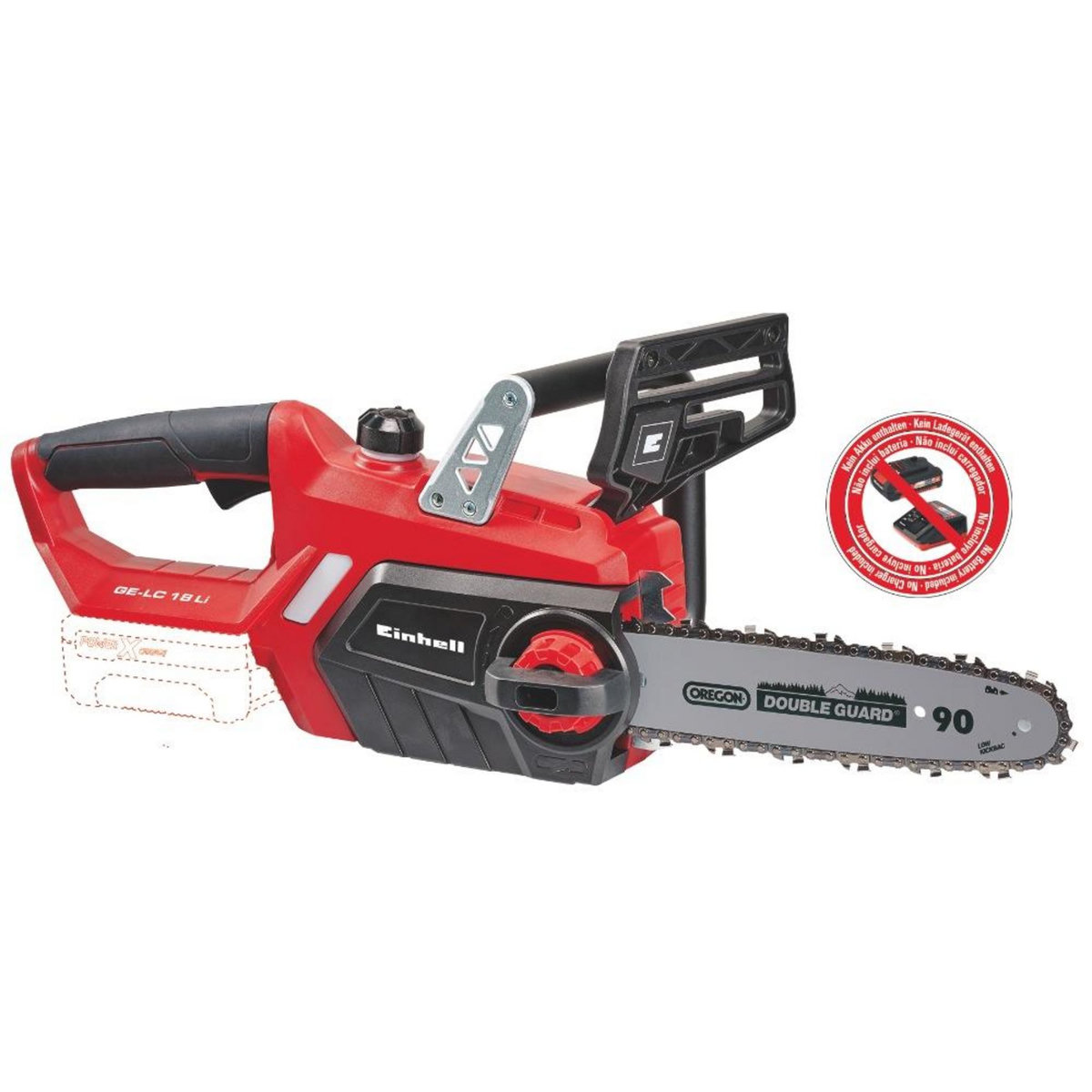 Einhell Tronçonneuse sans fil 18 V - 25 cm - GE-LC 18 Li SANS batterie ni chargeur