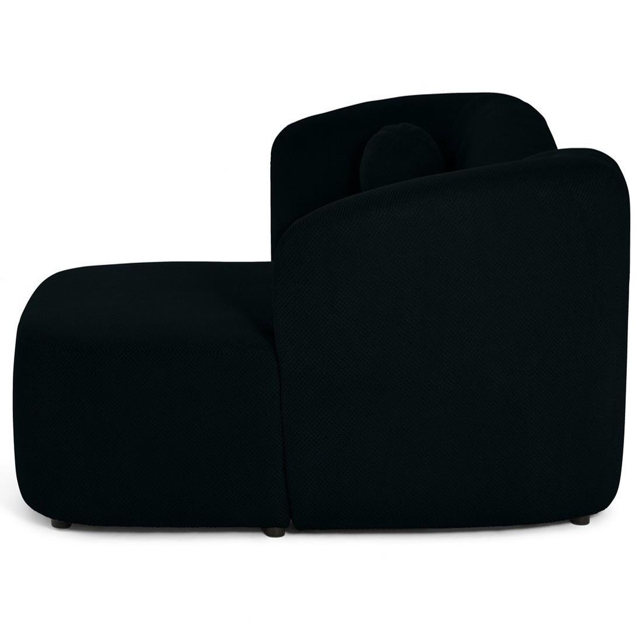 Voir la diapositive 4 : LISA DESIGN Charles - canapé d'angle droit 4 places en velours texturé
