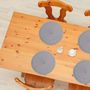 Voir la diapositive 2 : SECRET DE GOURMET Lot 6x Set de table Tressé Rond
