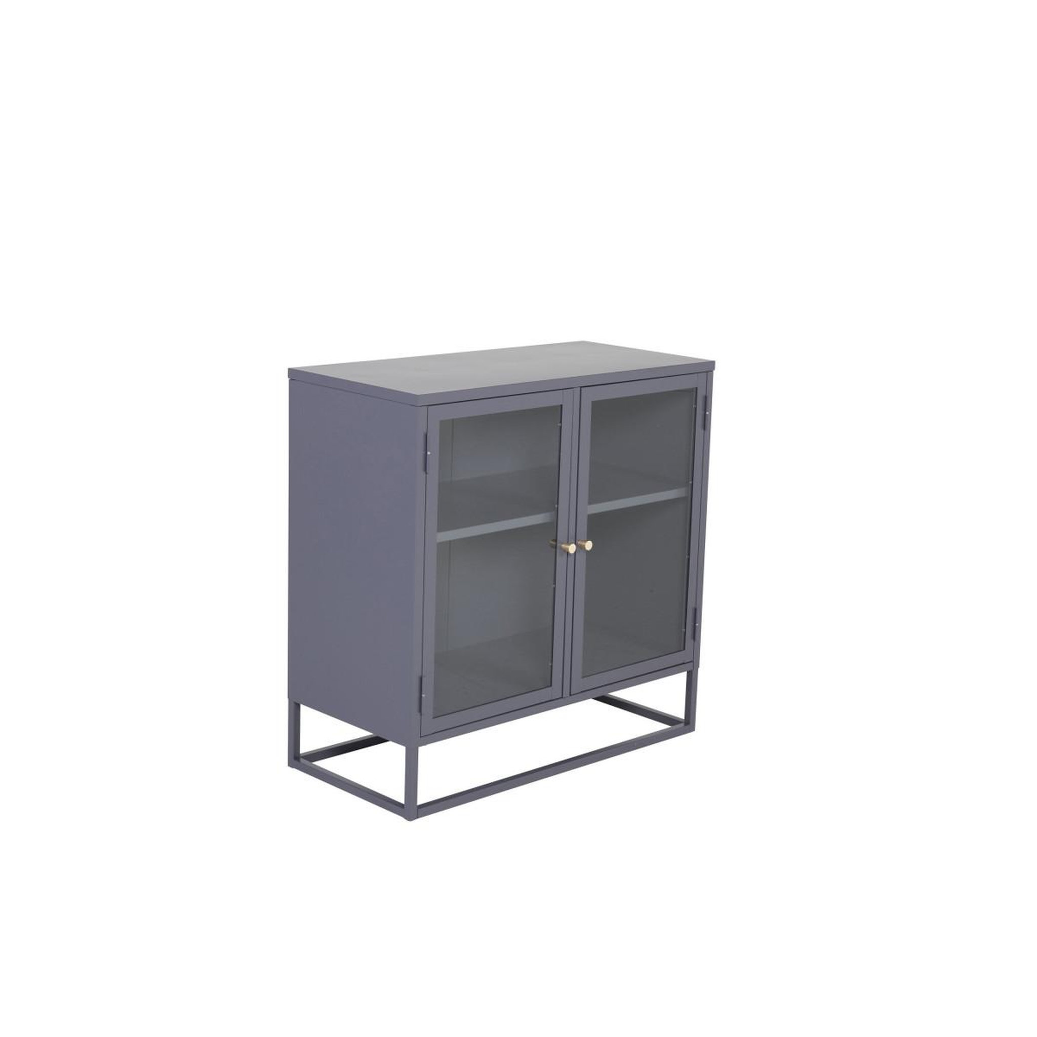 Voir la diapositive 2 : Paris Prix Vitrine 2 portes  bakal  85cm gris