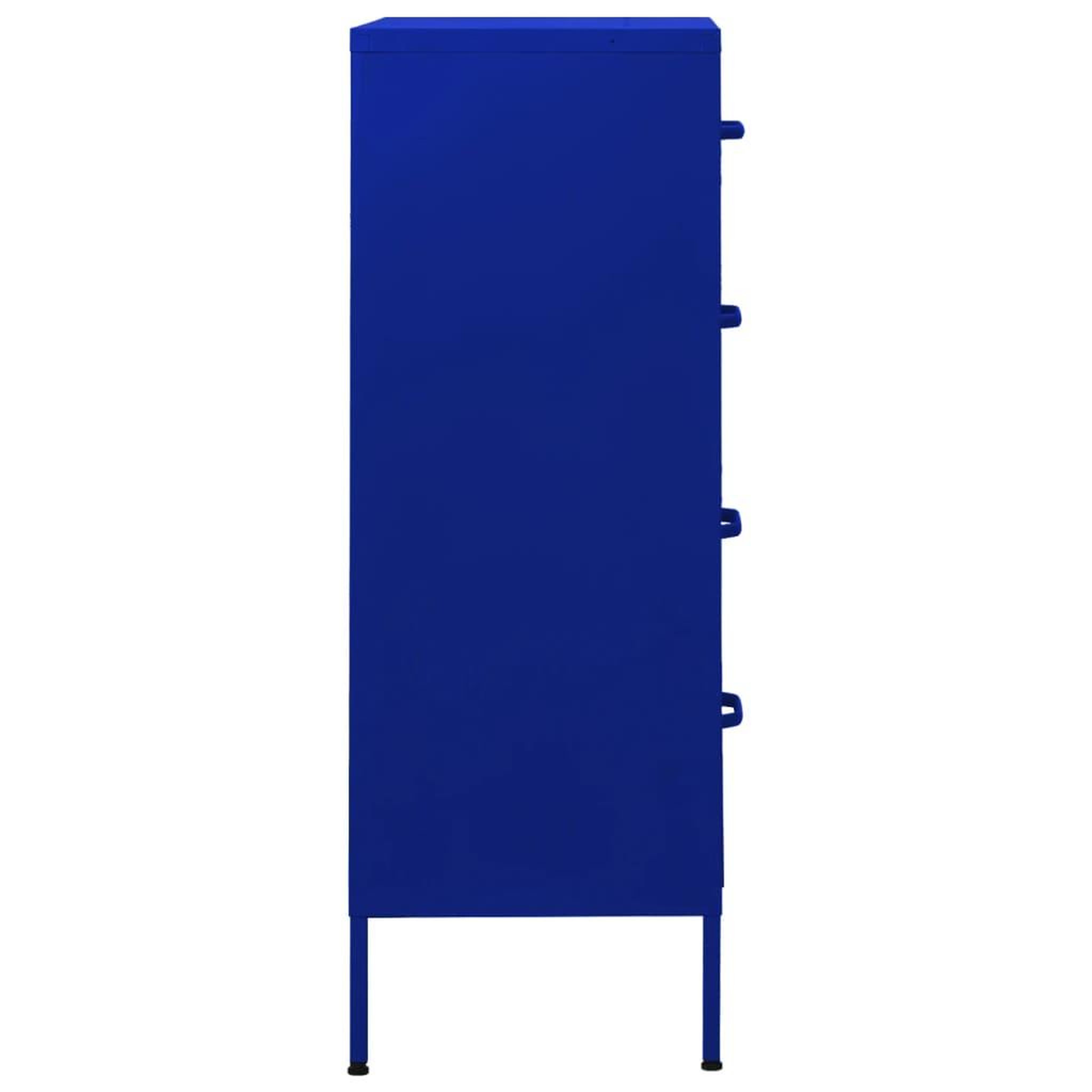 Voir la diapositive 4 : VIDAXL Commode Bleu marine 80x35x101,5 cm Acier
