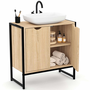 Voir la diapositive 4 : ID MARKET Meuble sous-lavabo salle de bain DETROIT design industriel