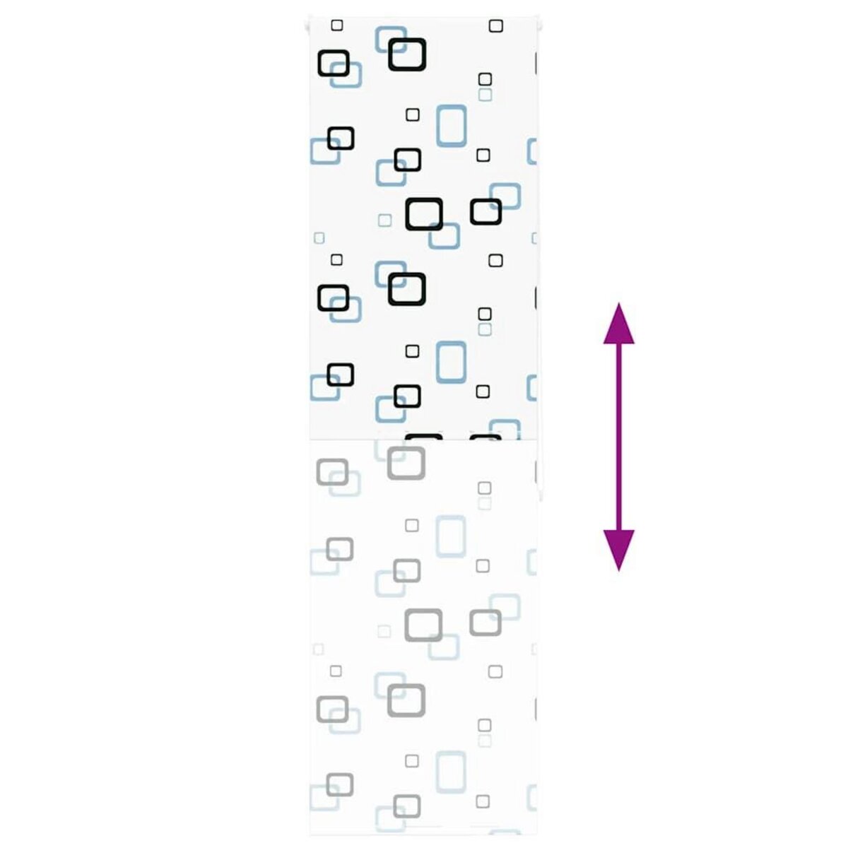 VIDAXL Store enrouleur de douche 70x240 cm largeur du tissu 66 cm