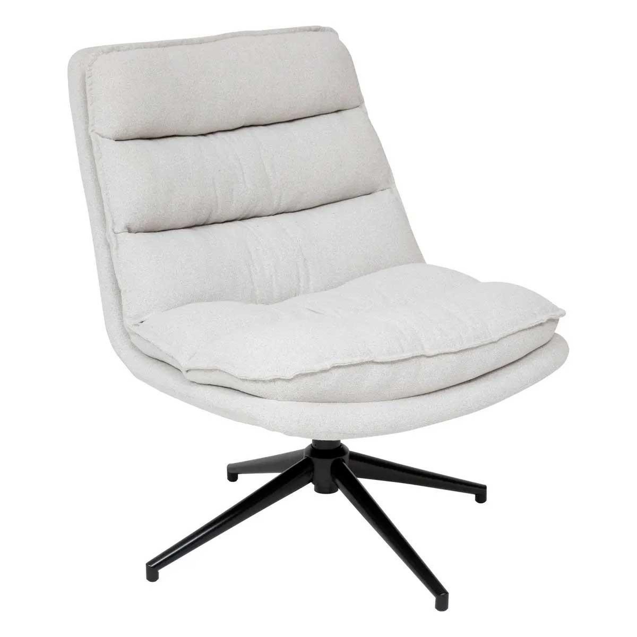 ATMOSPHERA Fauteuil Pivotant  Harper  87cm Beige Lin