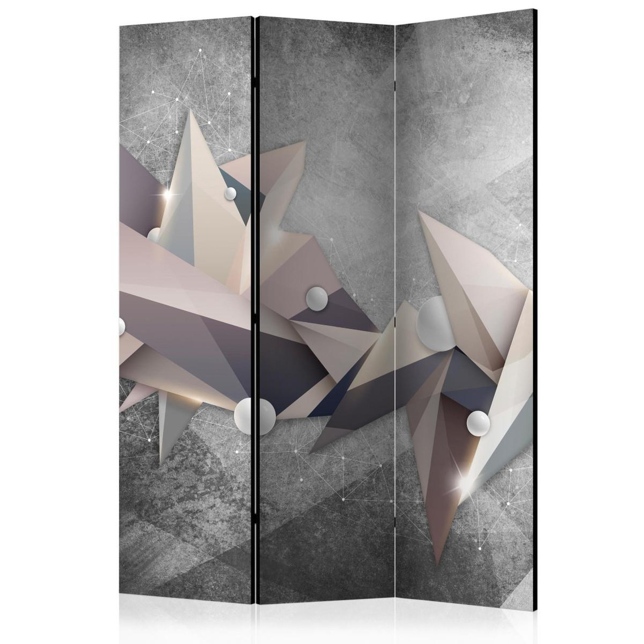 Paris Prix Paravent 3 volets  geometrical constellation  135x172cm