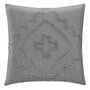 Voir la diapositive 1 : ATMOSPHERA Coussin Déco Tufté  Inca  40x40cm Gris