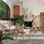 Voir la diapositive 6 : ATMOSPHERA Banc 2 Places en Rotin  Neta  110cm Naturel & Blanc