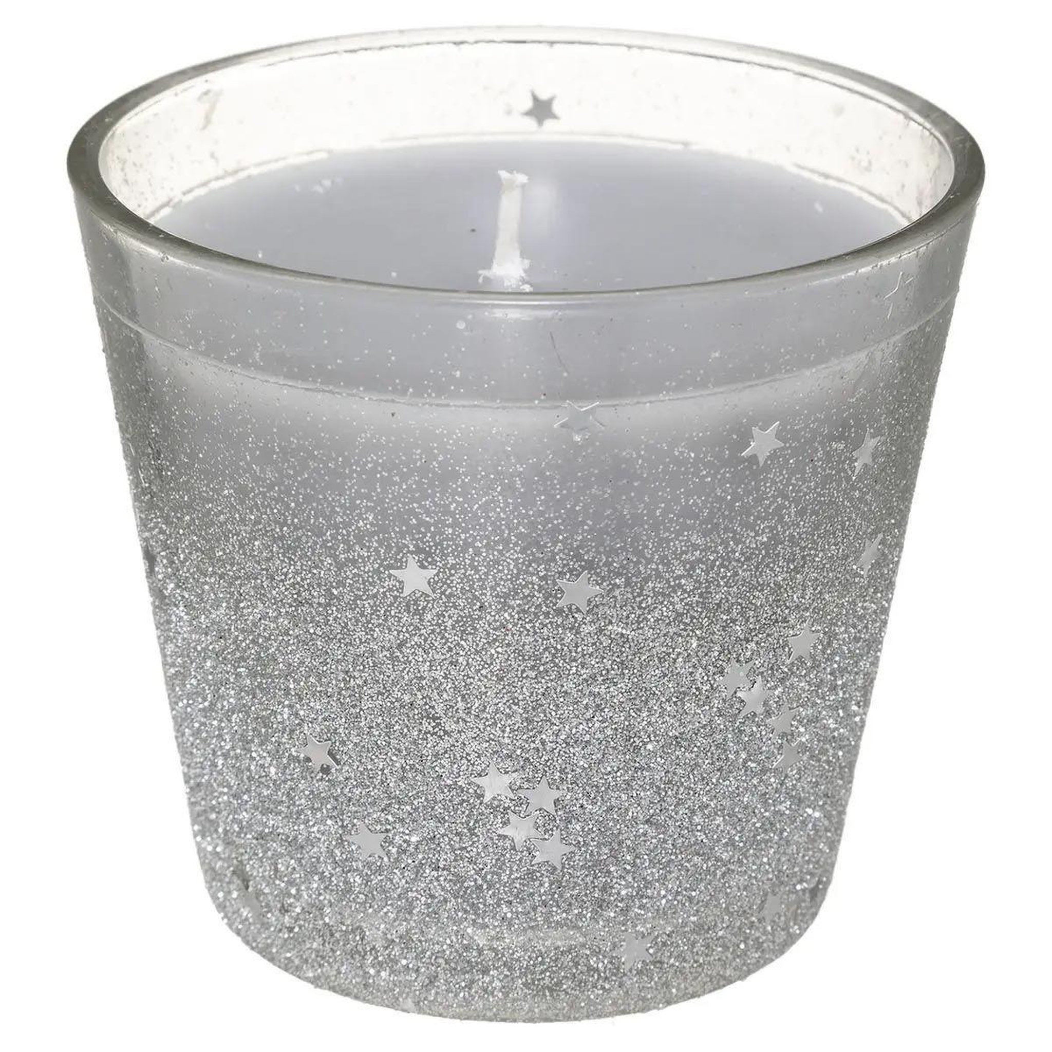 ATMOSPHERA Bougie en verre déco  colorama  190g argent