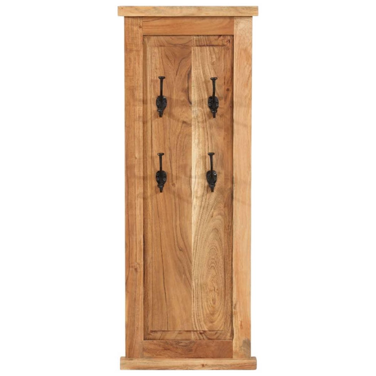 VIDAXL Porte-manteaux 2 pcs Bois massif d'acacia 38x100 cm