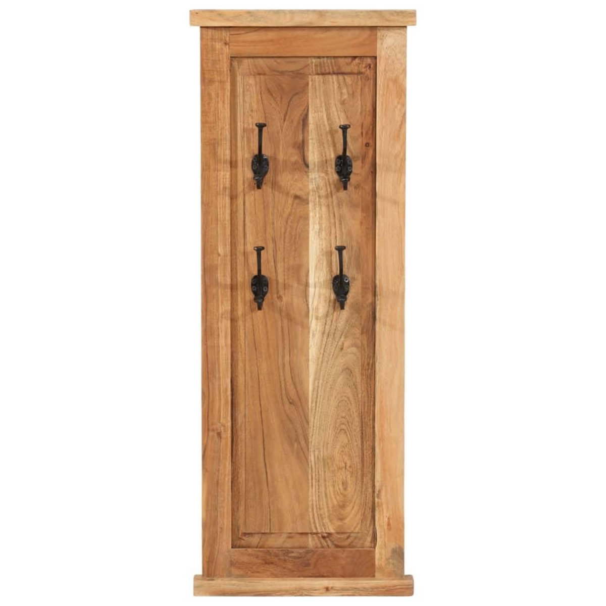 VIDAXL Porte-manteaux 2 pcs Bois massif d'acacia 38x100 cm