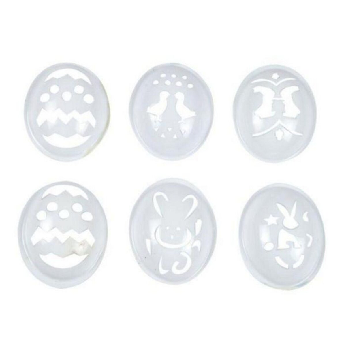 Paris Prix Lot de 6 Pochoirs  Œufs de Pâques  Transparent