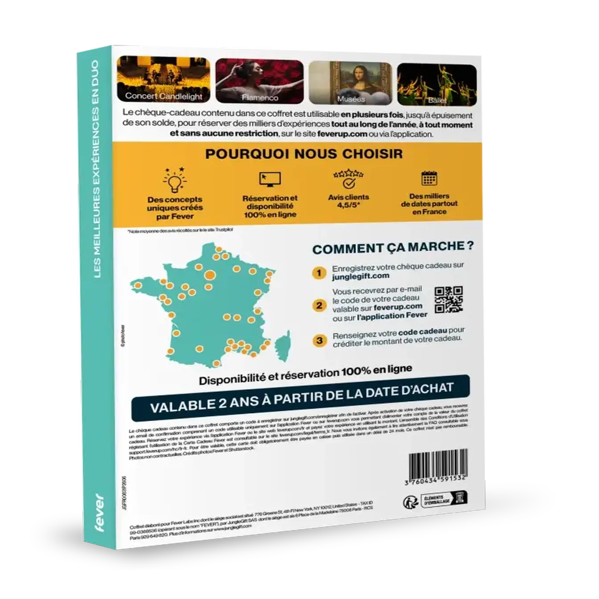 Voir la diapositive 2 : FEVER Coffret cadeau fever - les meilleures expériences en duo