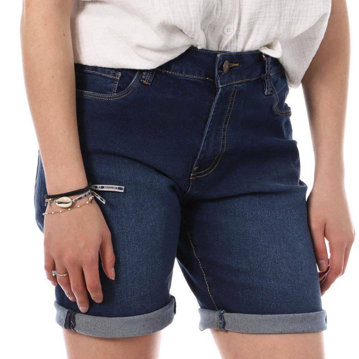 Lee Cooper Bermudas en Jean  Foncé Femme Lee Cooper Wopara