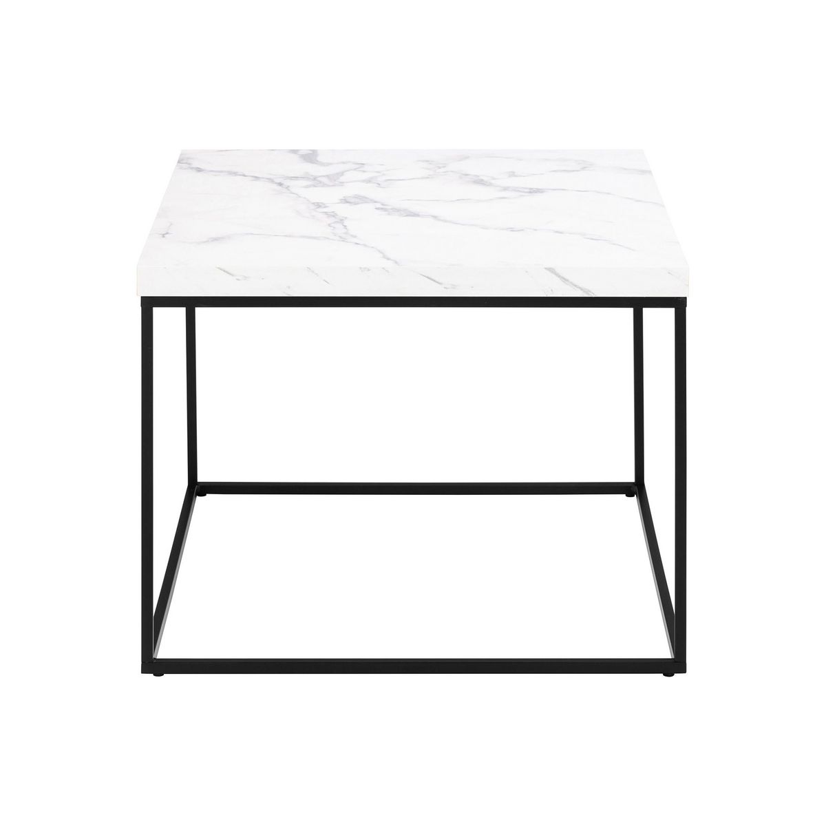 LISA DESIGN Alamosa - table basse - effet marbre blanc - 60 cm