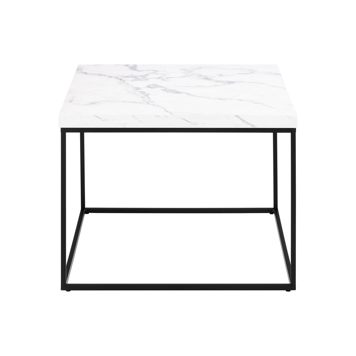LISA DESIGN Alamosa - table basse - effet marbre blanc - 60 cm