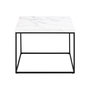 Voir la diapositive 4 : LISA DESIGN Alamosa - table basse - effet marbre blanc - 60 cm