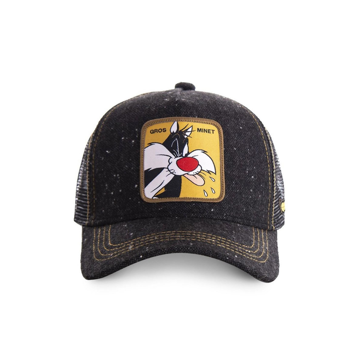 CAPSLAB Casquette Capslab Trucker Looney Tunes Gros Minet Noir