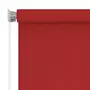 VIDAXL Store roulant d'exterieur 100x140 cm Rouge PEHD