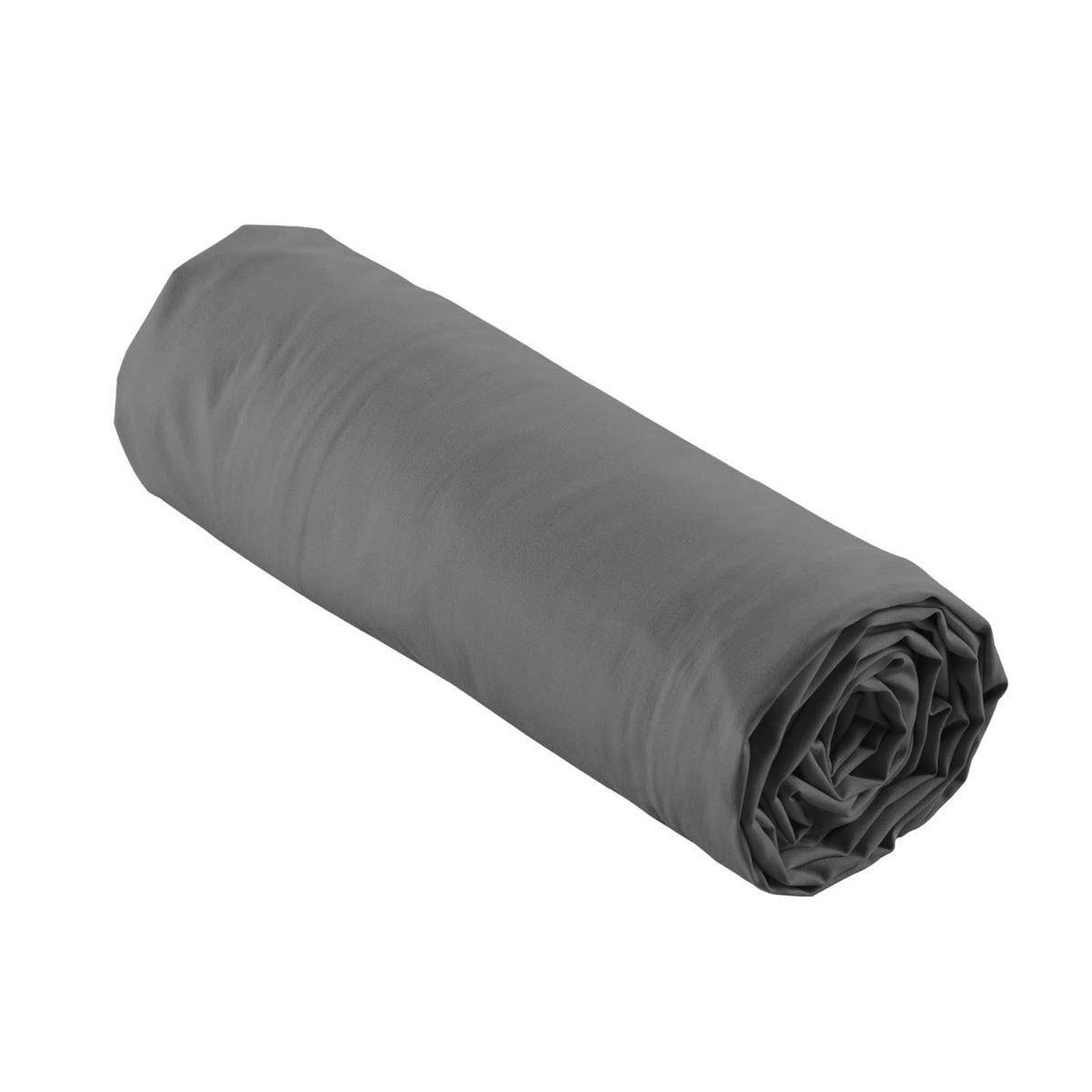 Voir la diapositive 6 : Douceur d'Intérieur Drap housse  percaline  160x200cm gris acier
