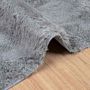Voir la diapositive 5 : VIDAXL Tapis shaggy a poils longs NAVARRA gris argente 80x150 cm