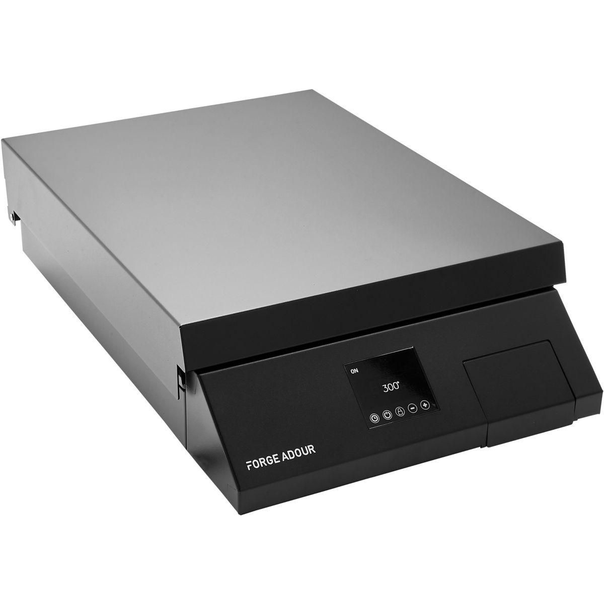 FORGE ADOUR Plancha électrique COOKING noir à poser, 57x39 cm