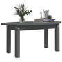 Voir la diapositive 4 : VIDAXL Table basse Gris 80x40x35 cm Bois massif de pin
