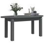 Voir la diapositive 4 : VIDAXL Table basse Gris 80x40x35 cm Bois massif de pin