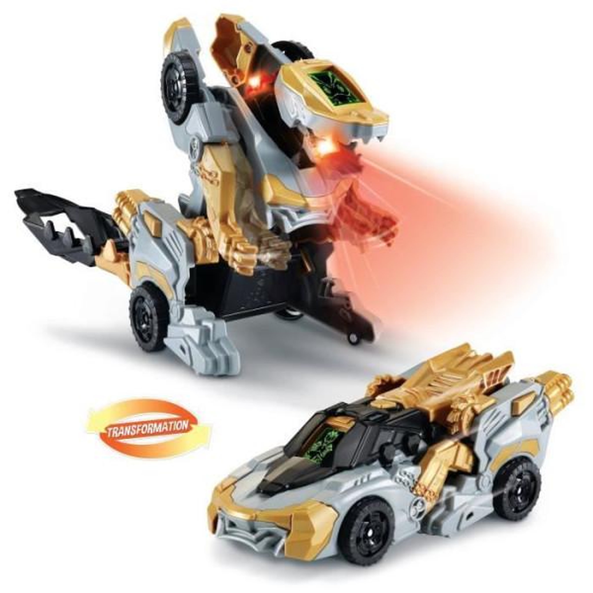 VTECH VTECH - Switch & Go Dinos - 1'Click - Vulcanion, Méga Dragon - Enfant - Pile - Marron, noir et gris