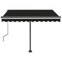 Voir la diapositive 5 : VIDAXL Auvent manuel retractable avec LED 350x250 cm Anthracite