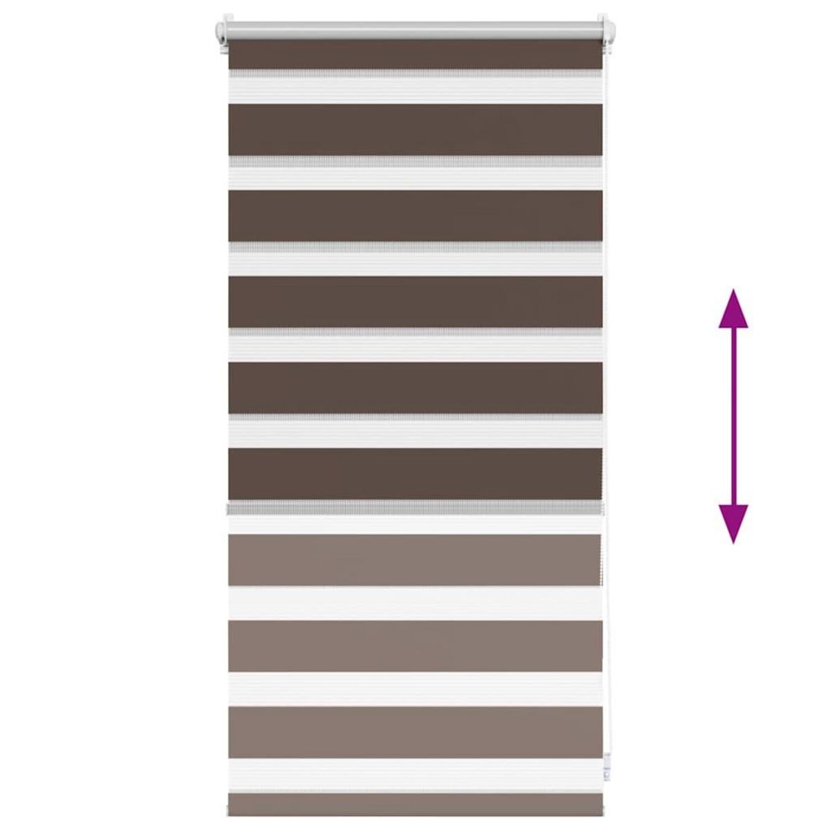 VIDAXL Store enrouleur tamisant 40 x 100 cm marron