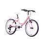 Voir la diapositive 2 : DISCOVERY ADVENTURES Vélo enfant (120/140 cm) - Modèle 20'' Fille  Discovery Adventures - Fourche rigide - 6 vitesses - Dérailleur Shimano - Freins V-Brake - Porte Bagages