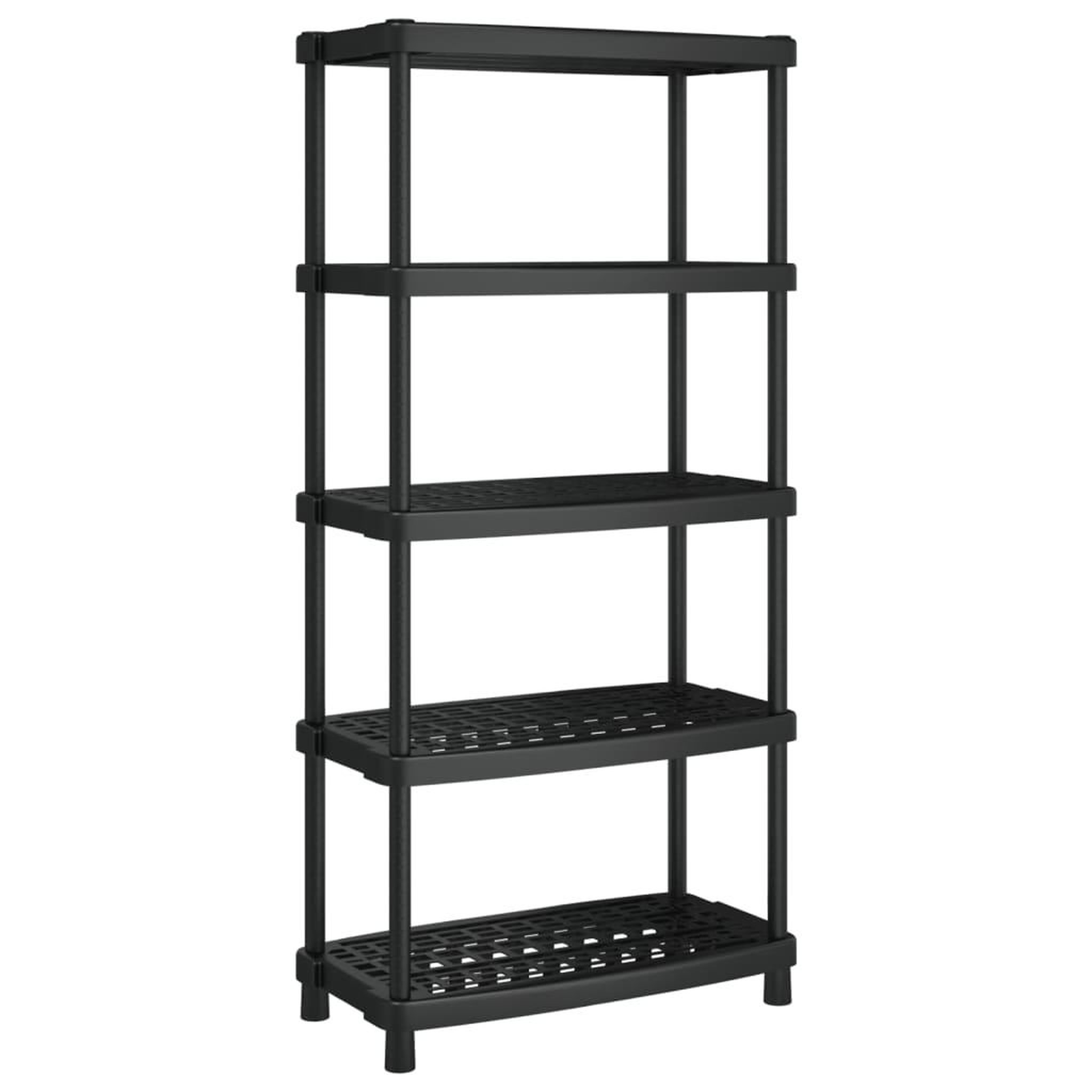Voir la diapositive 2 : VIDAXL Etagere de rangement a 5 niveaux noir 93,5x45,5x194,5 cm PP