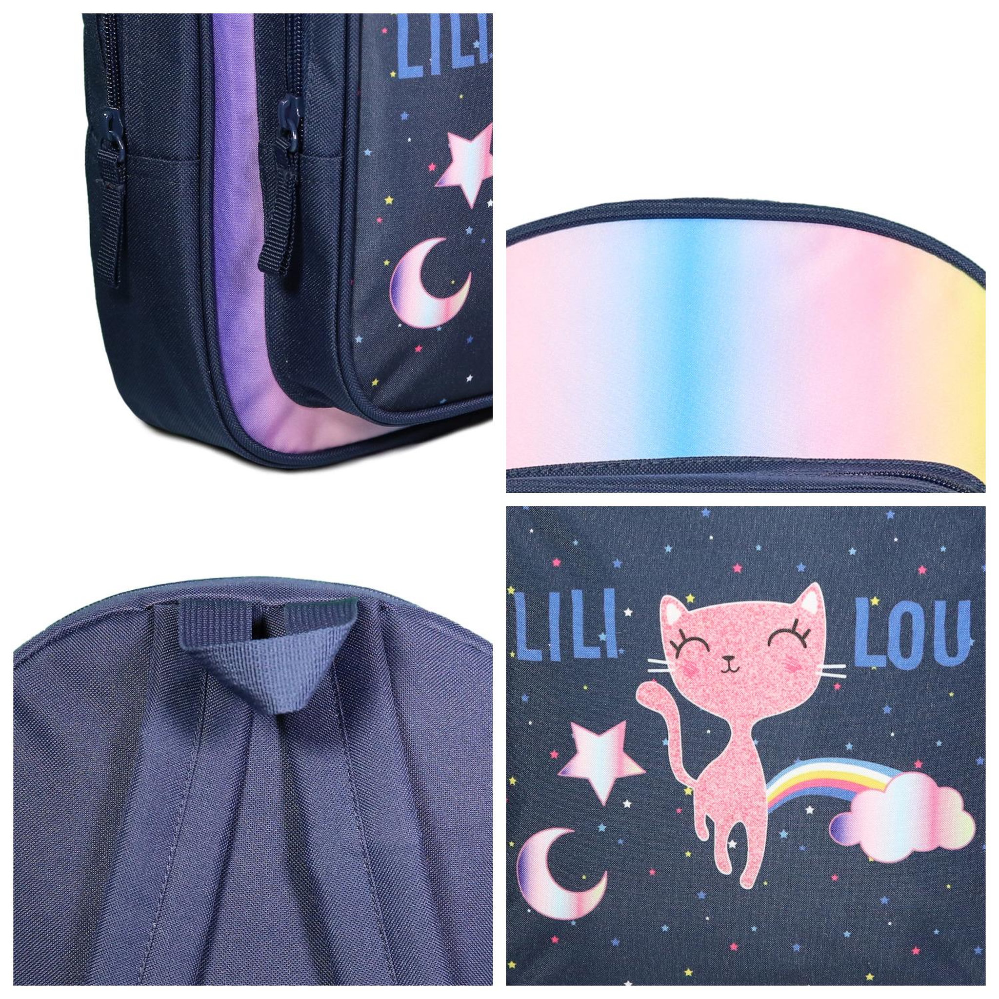 Voir la diapositive 6 : Bagtrotter Bagtrotter Sac à dos 31 cm avec poche maternelle  Lili Lou Bleu