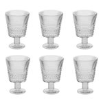 SECRET DE GOURMET Lot de 6 Verres à Vin  Joa  23cl Transparent