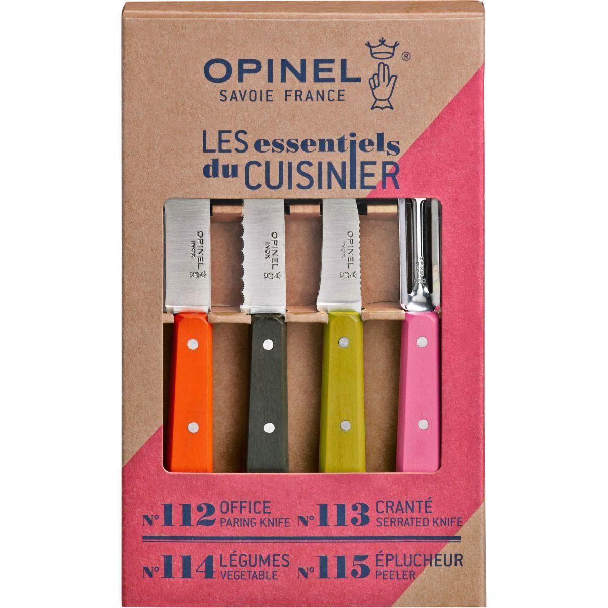 Opinel Set de couteaux Les Essentiels Fifties 4 couteaux