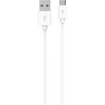 ESSENTIEL B Câble micro USB vers USB 1M Blanc