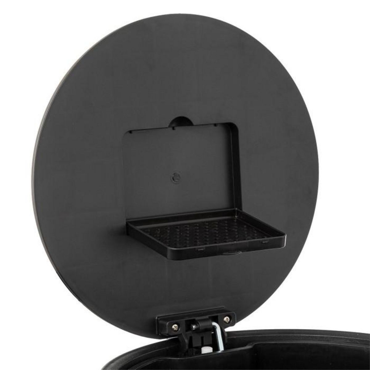 FIVE Poubelle de Cuisine en Métal  Delta  30L Inox Noir