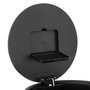 Voir la diapositive 3 : FIVE Poubelle de Cuisine en Métal  Delta  30L Inox Noir