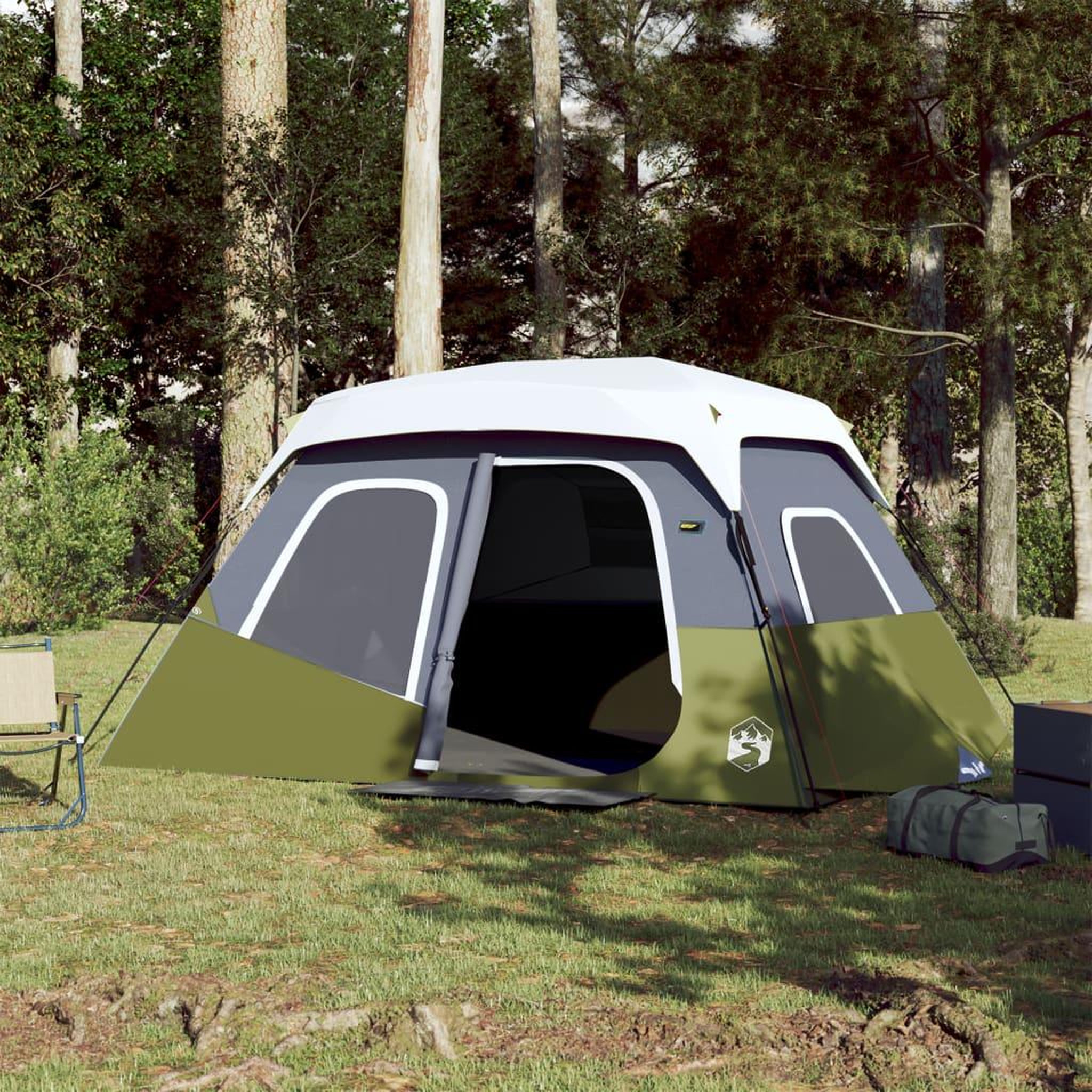 VIDAXL Tente familiale avec LED 6 personnes liberation rapide